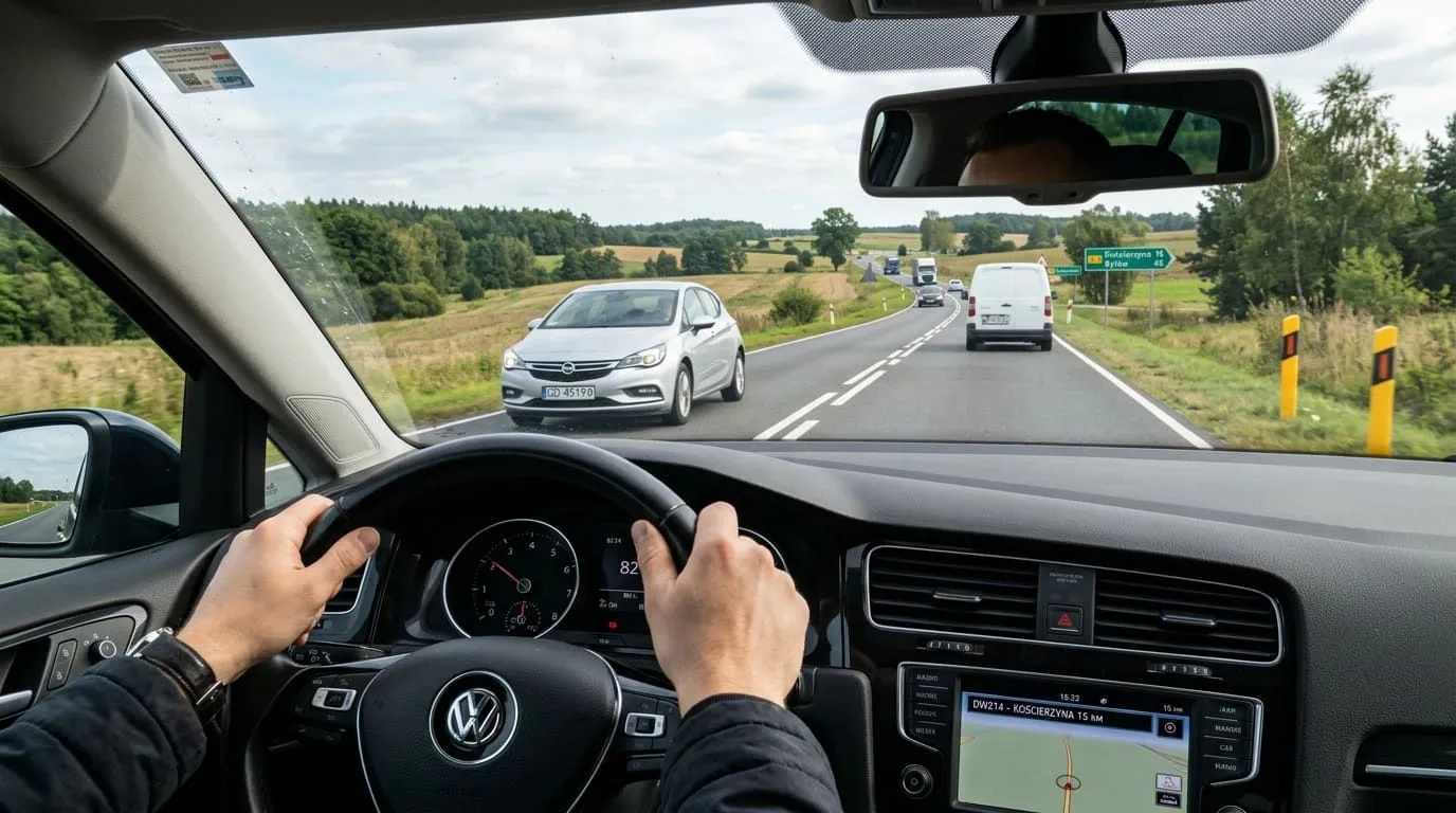 LDKM w praktyce: Jak bezpiecznie ocenić odległość? — ilustracja do artykułu LDKM.pl o bezpiecznym wyprzedzaniu