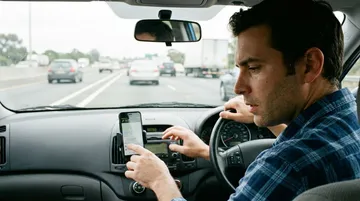 Smartfon na kierownicy (Distracted Driving): Analiza ślepoty poznawczej — miniatura artykułu LDKM.pl