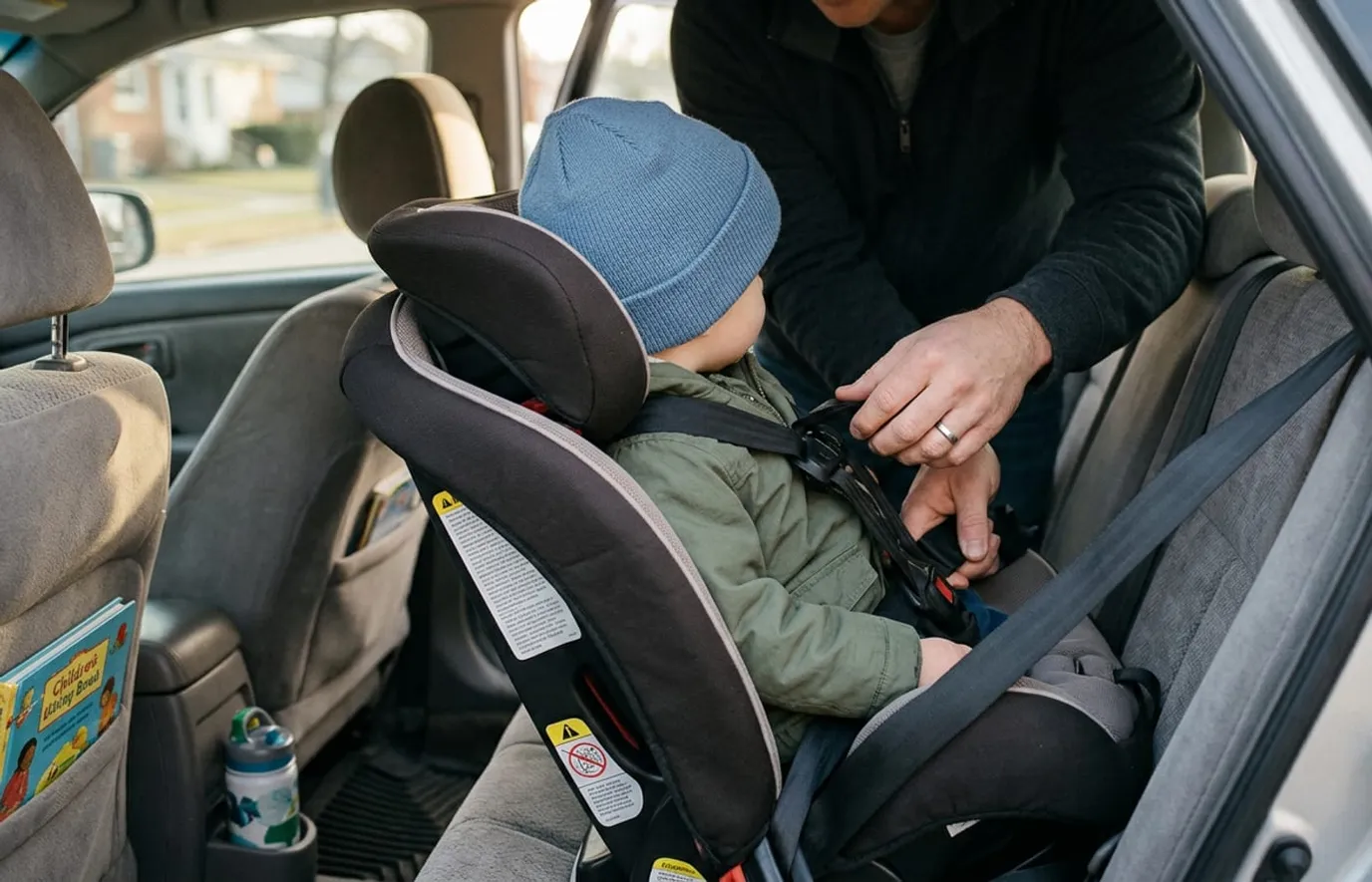Nieprawidłowe przewożenie dziecka bez wymaganego zabezpieczenia