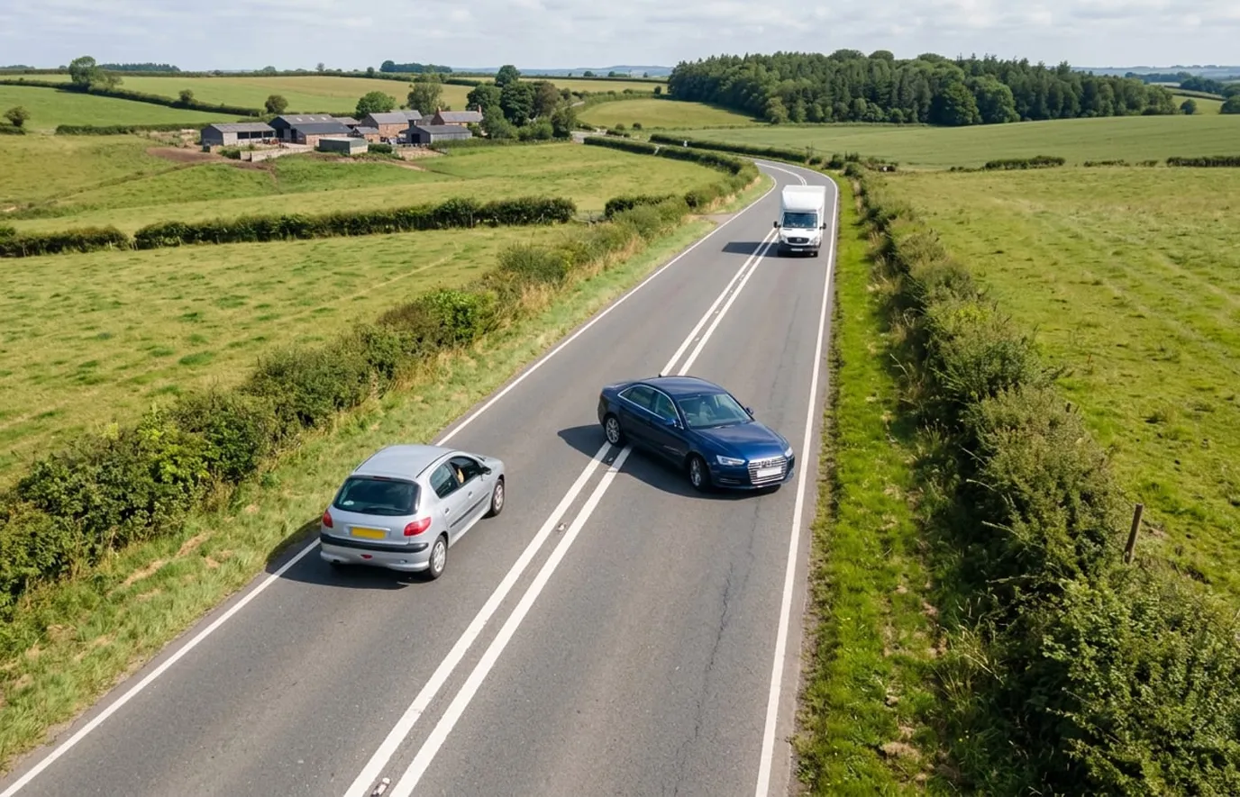 Wyprzedzanie przy linii podwójnej ciągłej