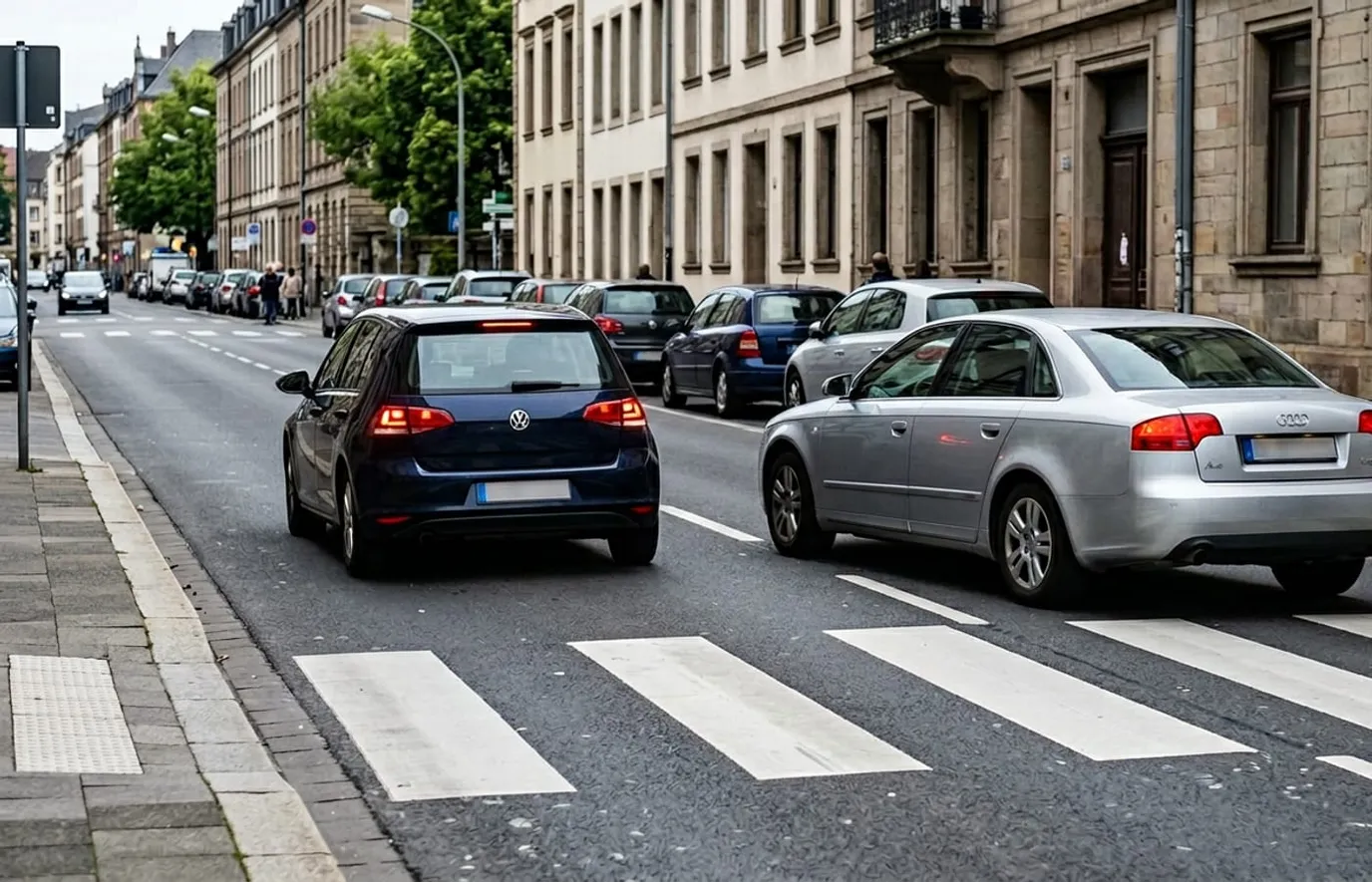 Wyprzedzanie na przejściu dla pieszych lub bezpośrednio przed nim