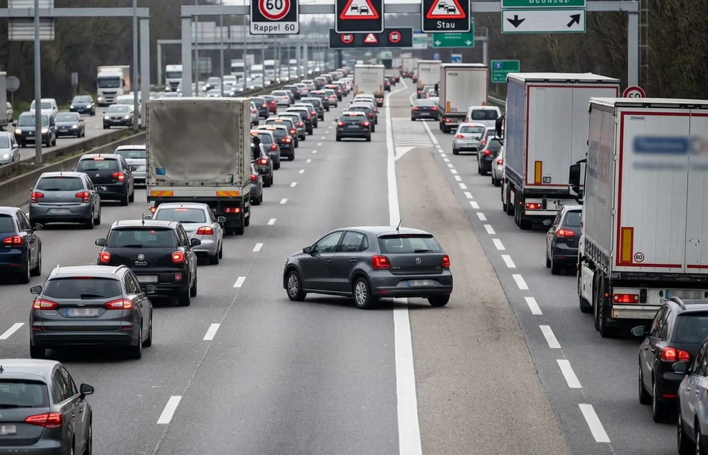 Niedozwolone wyprzedzanie z prawej strony